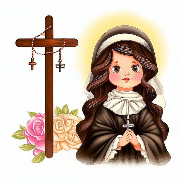 Illustration von Saint Rose de Lima