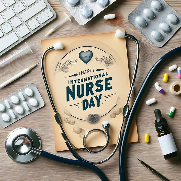 Illustration zum glücklichen internationalen Tag der Krankenschwestern