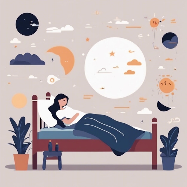 Illustration zum Welttag des Schlafes