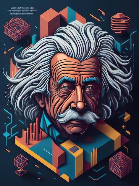 Illustrationen der Isometrie von Einstein
