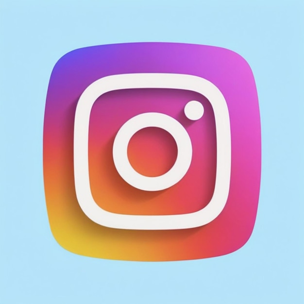 Foto illustrations-symbol für das instagram-logo