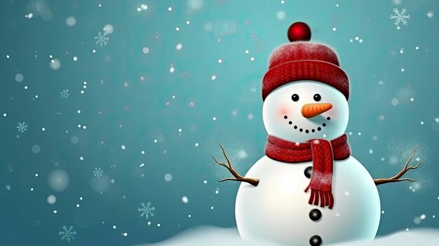 Illustrationsbanner mit Schneemann-Weihnachtsliedern