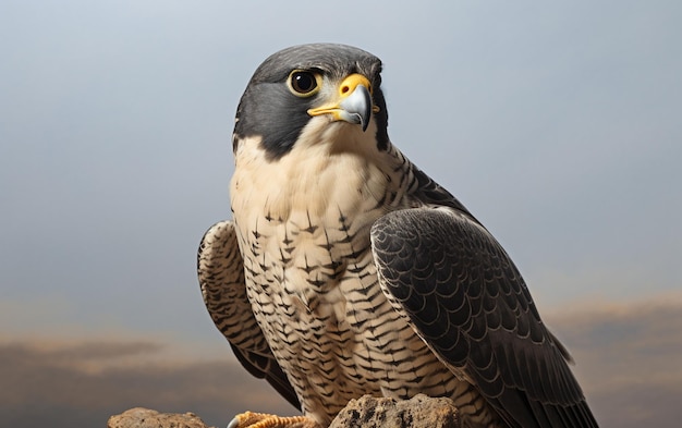 Foto illustrationsfotografie von peregrine falcon-vögeln