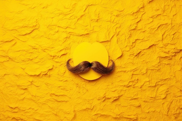 Illustrationshintergrund mit einem Schnurrbart zum internationalen Männertag oder Vatertag