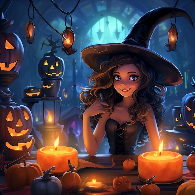 Illustrieren Sie den Hintergrund einer Halloween-Party