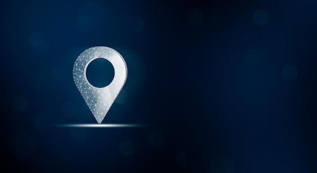 Illustriertes Geolocation-Symbol aus dem Web