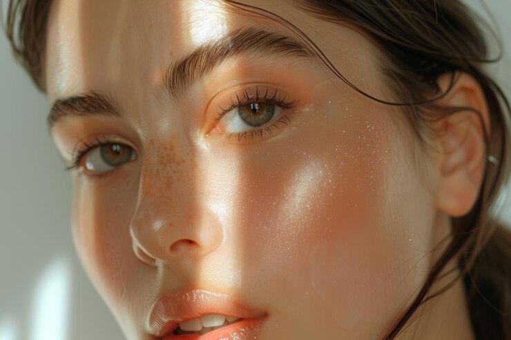Ilumina el rostro de las modelos con una suave luz natural que resalta los delicados contornos de su piel Mejora el brillo con un sutil resplandor