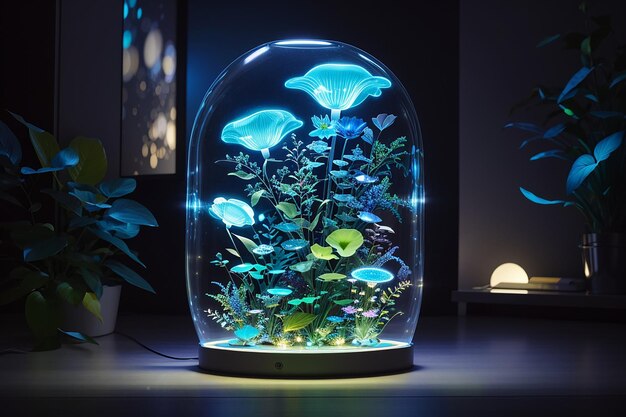 Ilumina con la tecnología de amplificador de brillo vivo fusionado "Biolumina" para la decoración del hogar futurista