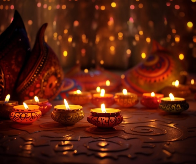 Iluminação festiva de Diwali