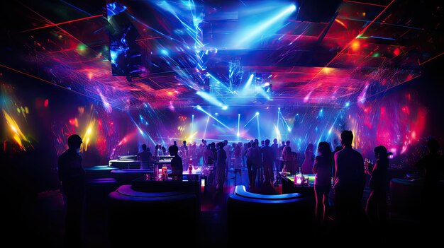 Iluminação hipnotizante de discotecas