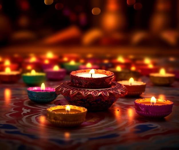 Iluminación festiva de Diwali