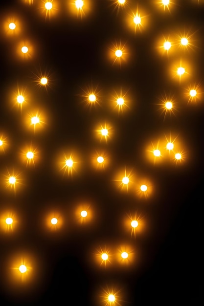 Iluminación en fondo oscuro