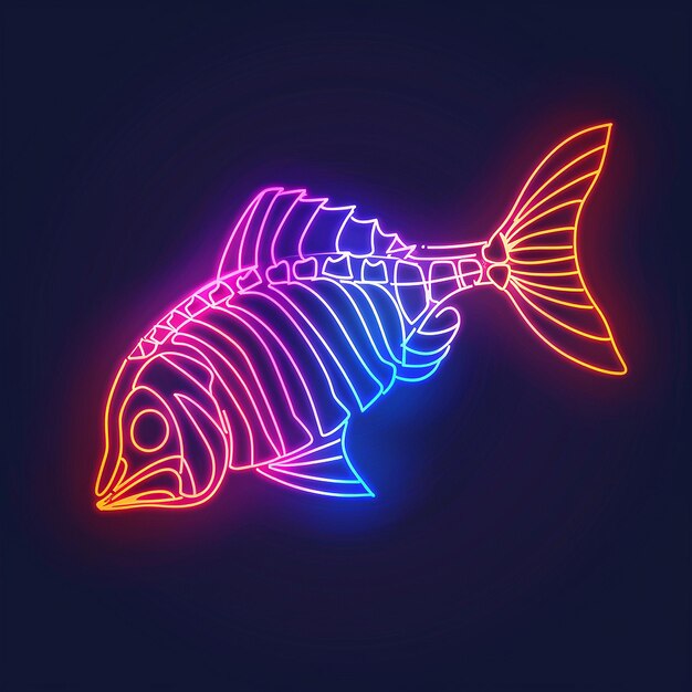 Iluminación de peces de neón