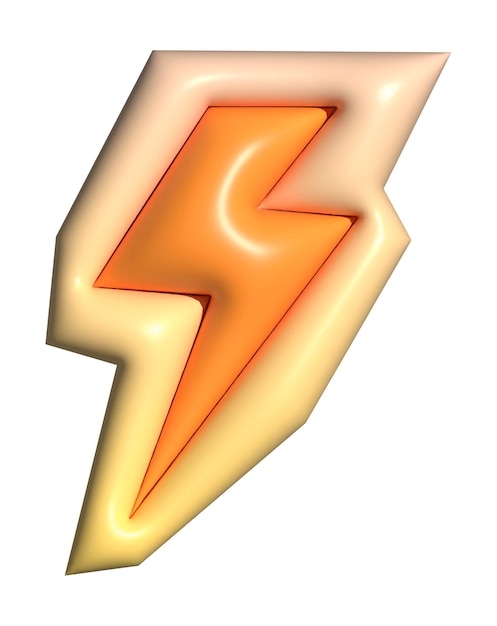 Iluminación png fondo transparente cortado en papel 3D