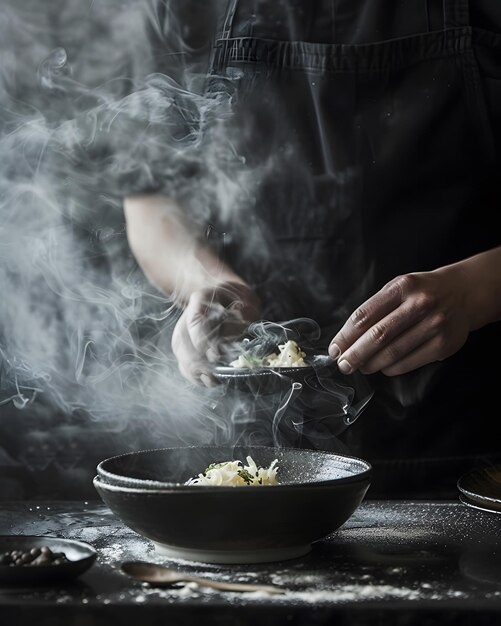 Iluminación selectiva en fotografía de alimentos de bajo nivel Descubriendo la esencia del plato