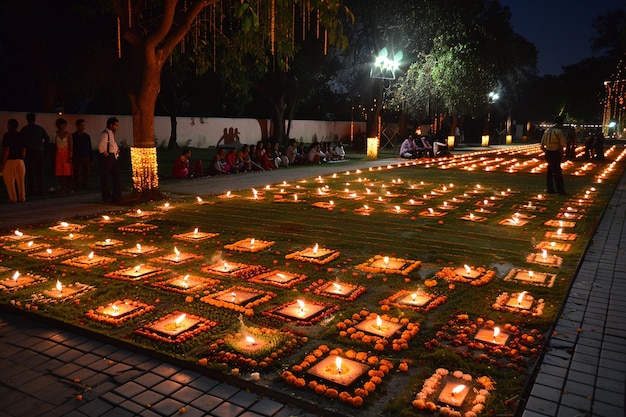 Iluminações de diwali espetáculo cintilante