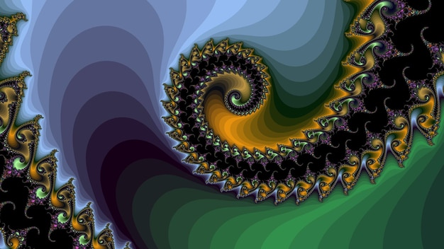 Ilusão Fractal da Fênix Um espetáculo abstrato hipnótico e colorido