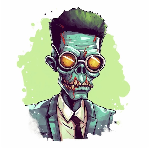 Ilustra??o de zumbi