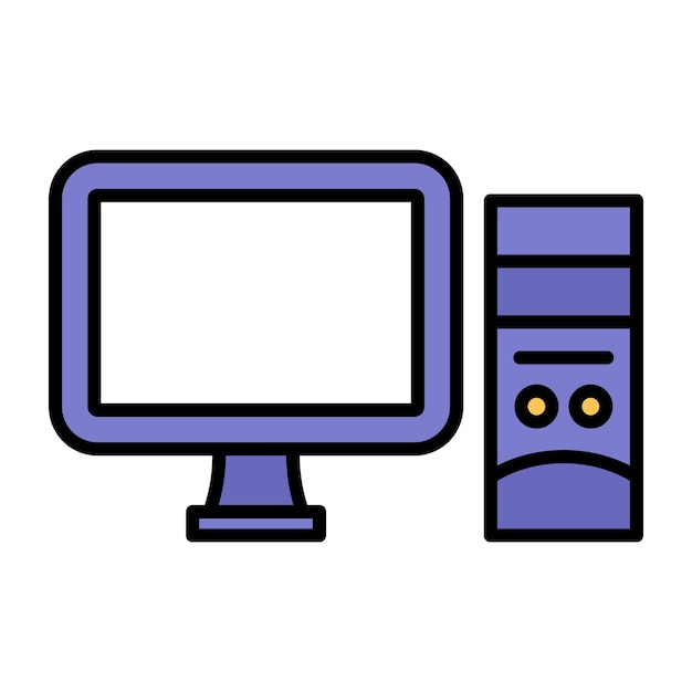 Ilustra??o plana de computador