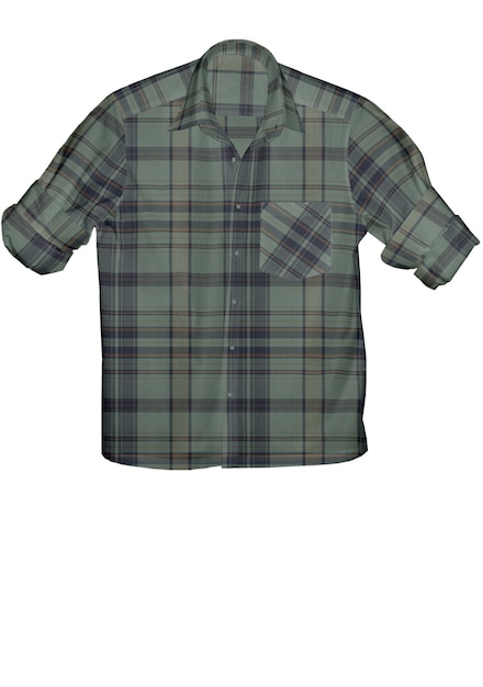 Ilustração 3D camisa masculina de outono