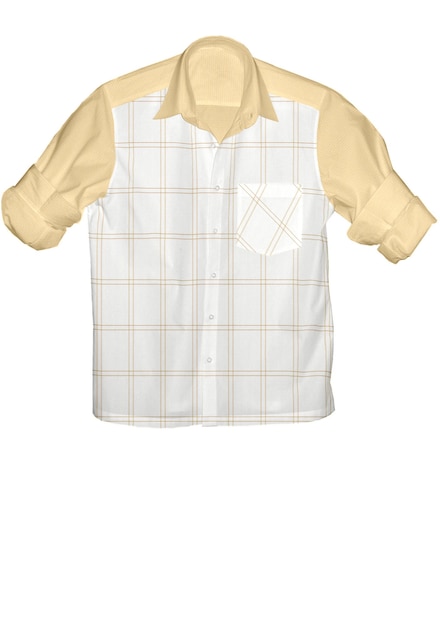 Ilustração 3D camisa masculina de outono