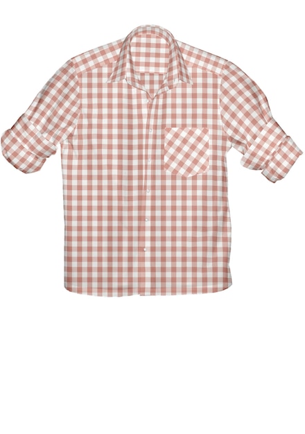 Ilustração 3D camisa masculina de outono