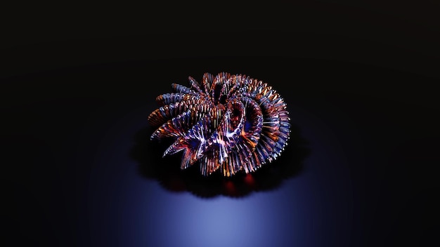 ilustração 3D de artefato geométrico surreal 4K UHD