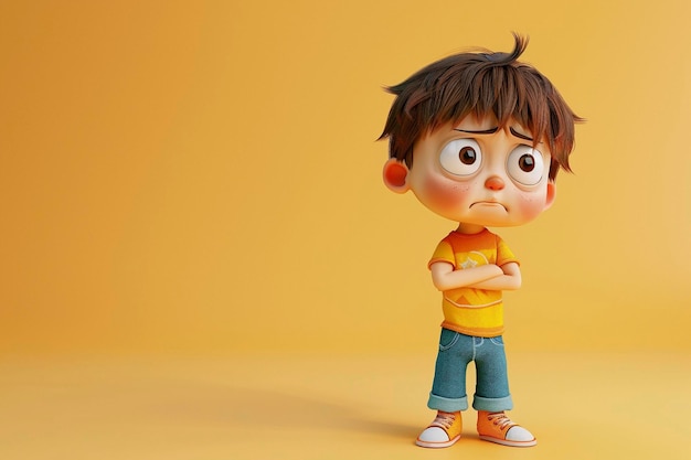 Ilustração 3D de bullying