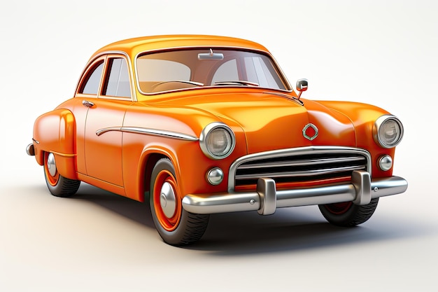 ilustração 3D de carro velho