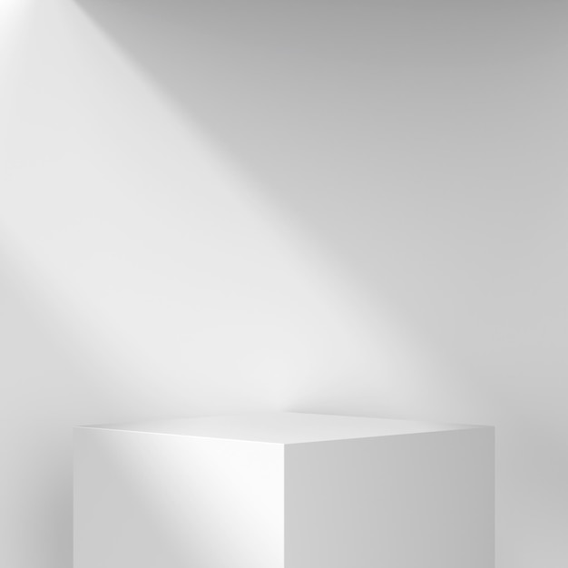 Ilustração 3D de fundo do Podium de Produtos Modernos 3D