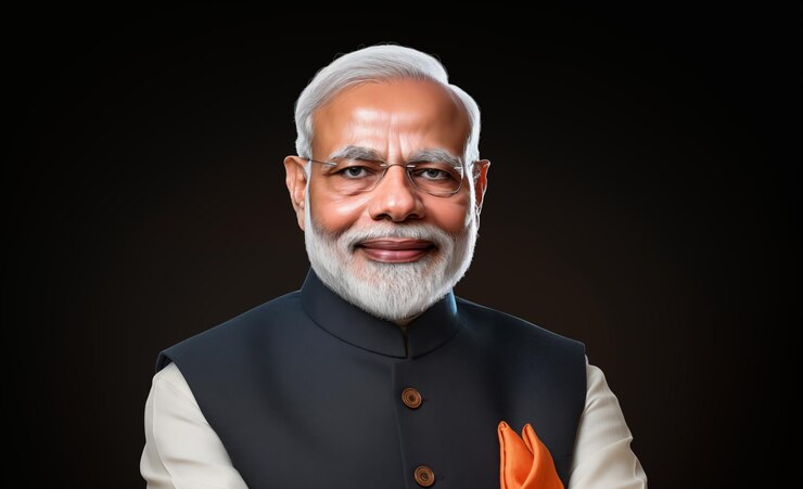 Foto ilustração 3d de narendra modi