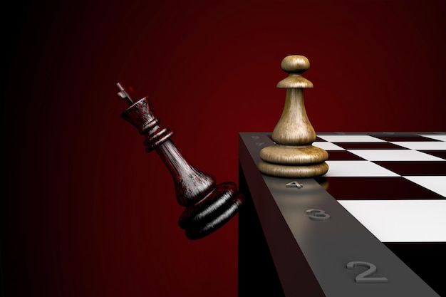 Jogo de xadrez, checkmate ilustração do vetor. Ilustração de