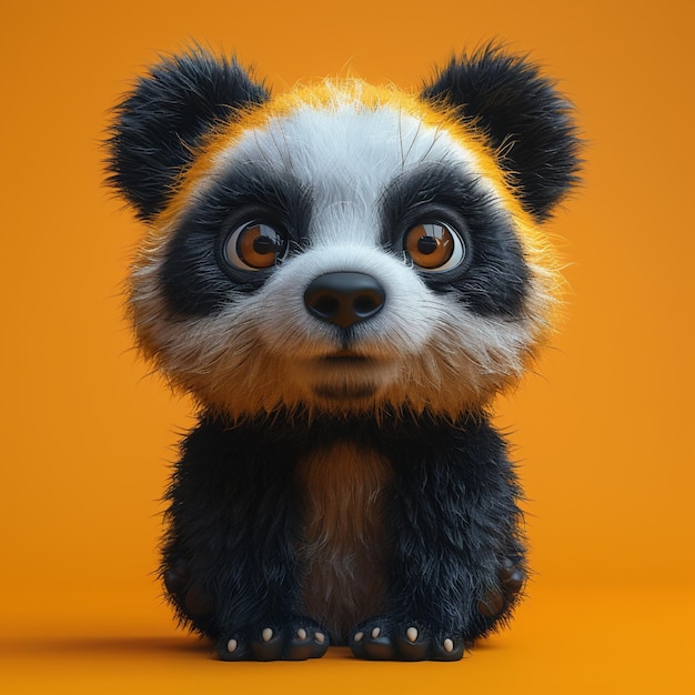 Ilustração 3D de personagens animais