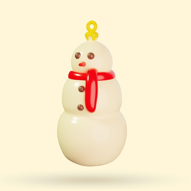 Ilustração 3D de presente de Natal