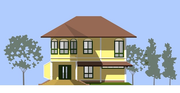 Ilustração 3D de um projecto residencial