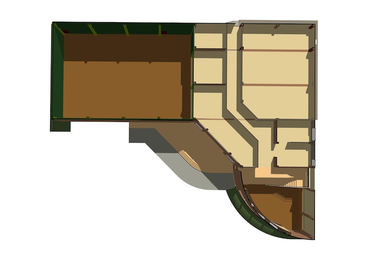 Foto ilustração 3d de um projeto residencial