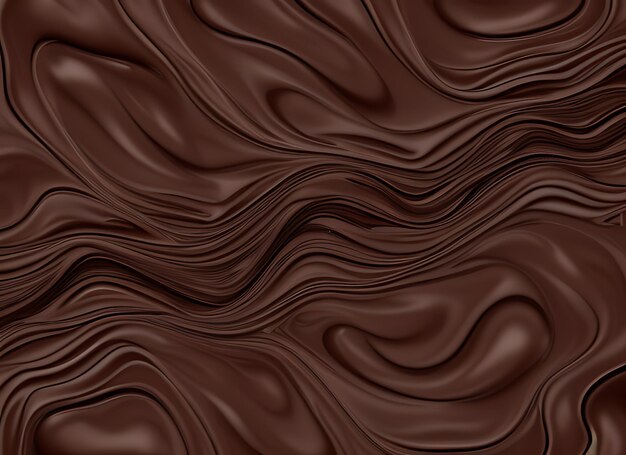 Ilustração 3D do Dia Mundial do Chocolate