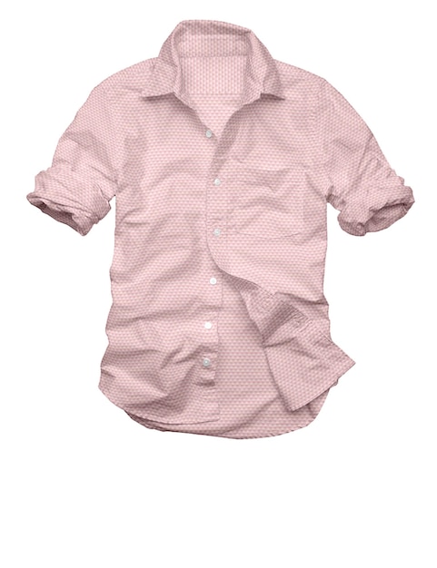 Foto ilustração 3d dobby motif camisa casual para homens