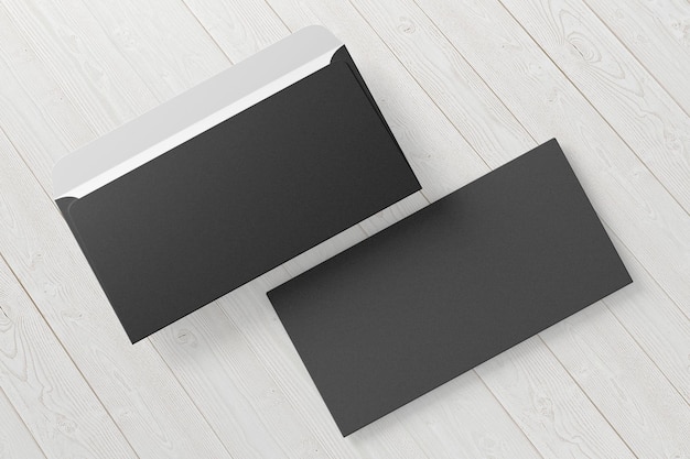 Ilustração 3D Formato de envelope A5 isolado