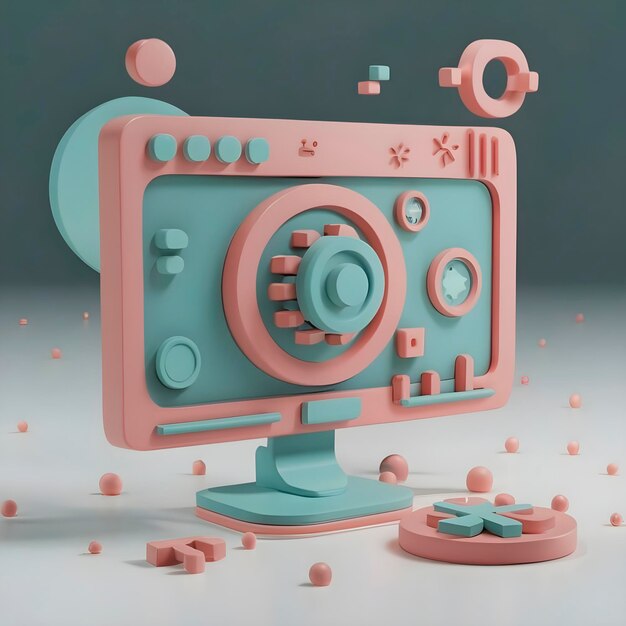 Ilustração 3D gerada por computador