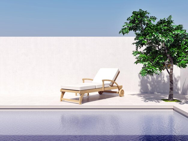 Ilustração 3D renderizando grandes interiores luxuosos modernos e brilhantes Computador de maquete de sala de estar digitalmente