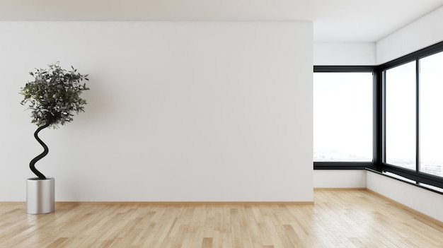Ilustração 3D renderizando grandes interiores luxuosos modernos e brilhantes Computador de maquete de sala de estar digitalmente