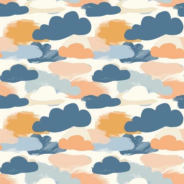 Foto ilustração abstracta padrão nuvens desenho do céu sonhador