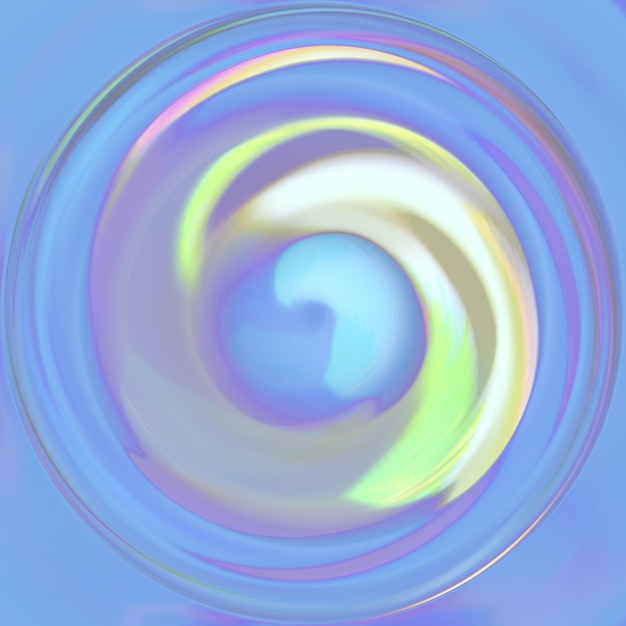ilustração abstrata da espiral de listras coloridas em aquarela
