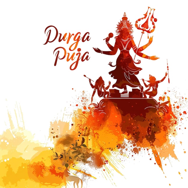 Ilustração abstrata do vetor de Durga Puja