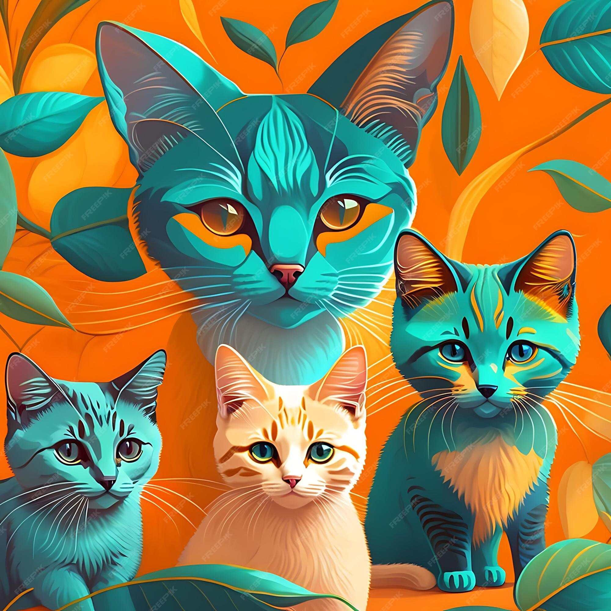 Família de Gatos - A Primavera Chegou Desenho Animado em Português