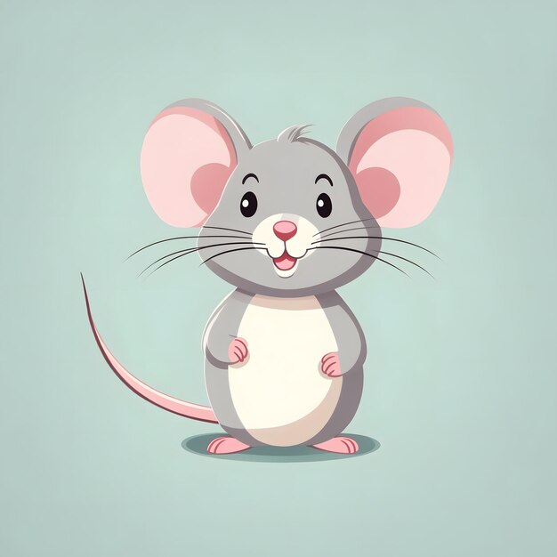 Foto ilustração animal de rato ai generative