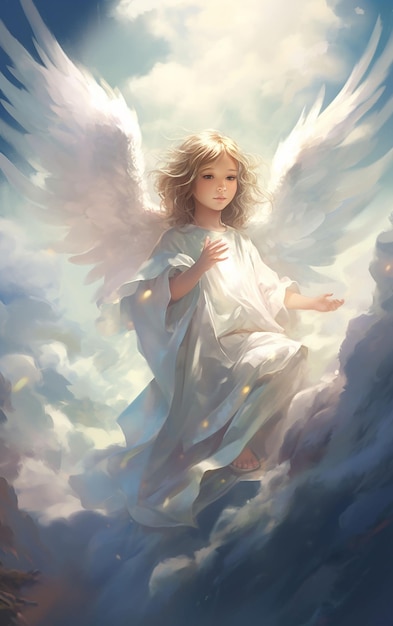 ilustração anjo da guarda