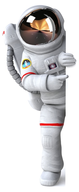 Ilustração astronauta 3d