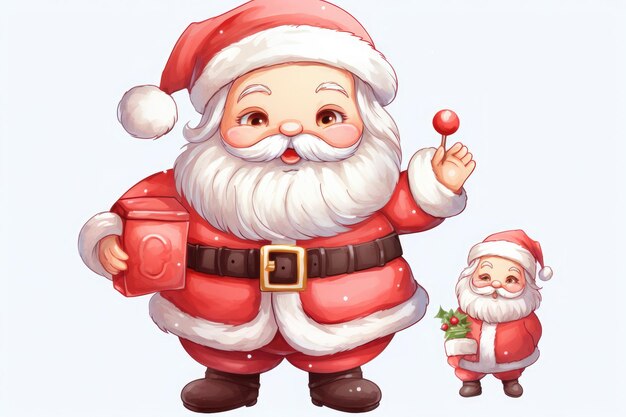 Ilustração bonita do Papai Noel